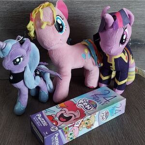 My Little Pony Plush Bundle + 24pc Puzzle